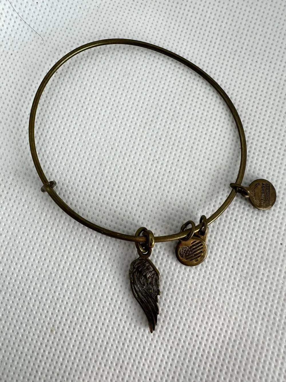 Alex + Ani Energy Charm Bracelet Angel Wing